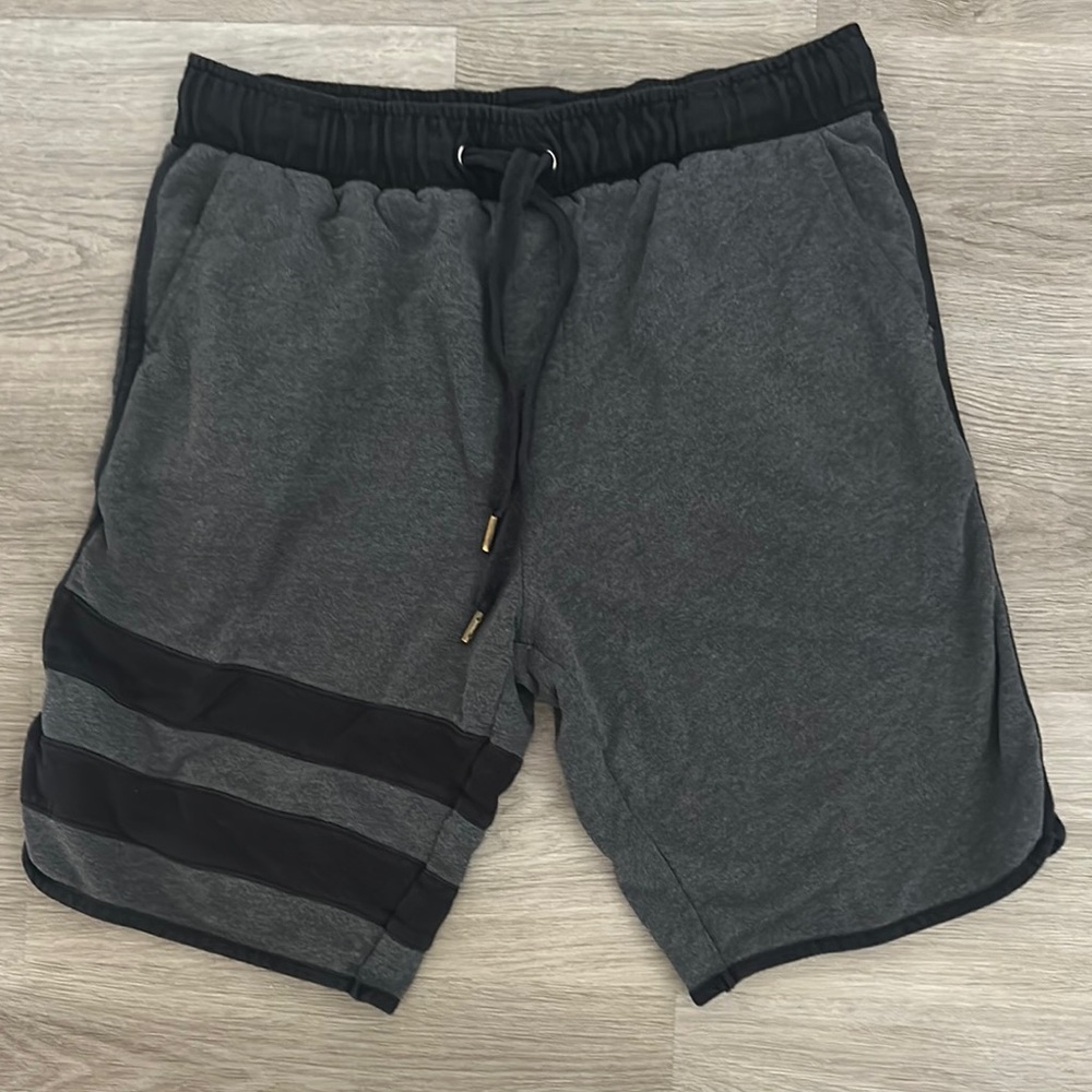 Carbon Gray and Black Shorts